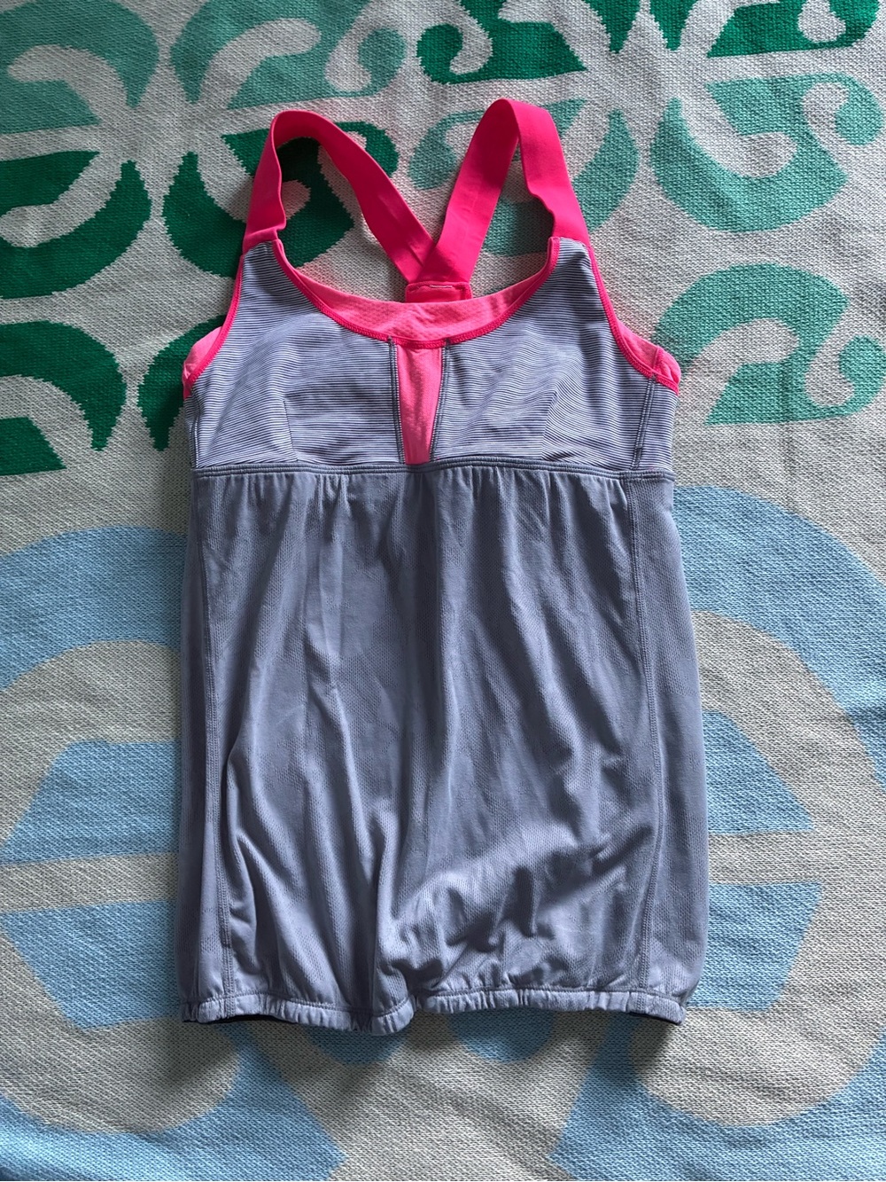 lululemon athletica Light Purple Tank with Bright Pink Trim